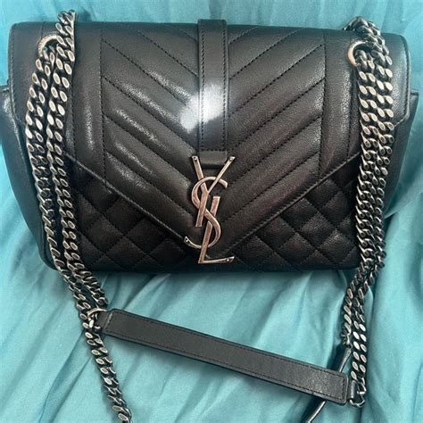 ysl bo mng angie|YSL Saint Laurent Bo MNG medium chain bag .